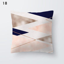 Load image into Gallery viewer, Pink Geometric Decorative Pillow Cushion Covers Polyester Pillow Case Home Pillowcase Decorative Pillowcase For Sofa Cute Charming Home Decor Cushion Cover