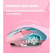 Load image into Gallery viewer, Pink Girly Gaming Mouse 3200DPI Backlight Adjustable 4 Level DPI Wired Women's Mice For Gamers
