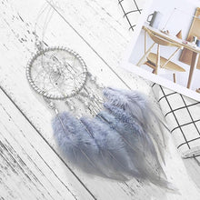 Load image into Gallery viewer, Pink Handmade Dream Catcher Wind Chimes Indian Style Feather Pendant Dream Catcher Car Hanging Decoration Wind Chime Wall Hanging Home Decor