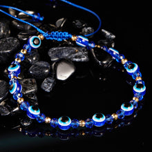Load image into Gallery viewer, Pinky Promise Blue Bracelet Sets Colorful Crystal Bead Rope Chain Lucky Couple Bracelets Colorful Eye Bracelets Handmade Braided Rope Bracelets For Women Friendship Charm Jewelry