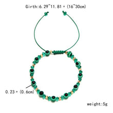 Load image into Gallery viewer, Pinky Promise Blue Bracelet Sets Colorful Crystal Bead Rope Chain Lucky Couple Bracelets Colorful Eye Bracelets Handmade Braided Rope Bracelets For Women Friendship Charm Jewelry