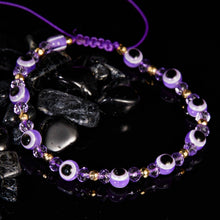 Load image into Gallery viewer, Pinky Promise Blue Bracelet Sets Colorful Crystal Bead Rope Chain Lucky Couple Bracelets Colorful Eye Bracelets Handmade Braided Rope Bracelets For Women Friendship Charm Jewelry