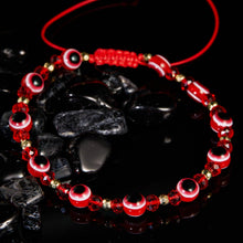 Load image into Gallery viewer, Pinky Promise Blue Bracelet Sets Colorful Crystal Bead Rope Chain Lucky Couple Bracelets Colorful Eye Bracelets Handmade Braided Rope Bracelets For Women Friendship Charm Jewelry