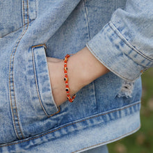 Load image into Gallery viewer, Pinky Promise Blue Bracelet Sets Colorful Crystal Bead Rope Chain Lucky Couple Bracelets Colorful Eye Bracelets Handmade Braided Rope Bracelets For Women Friendship Charm Jewelry