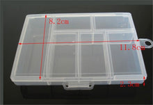 Load image into Gallery viewer, Plastic Jewelry Boxes Plastic Tool Box Adjustable Craft Organizer Storage Beads Bracelet Jewelry Boxes Portable 10 Compartments Clear Plastic Storage Box Jewelry Organizer Container