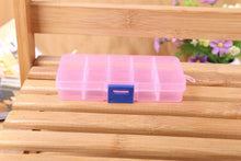 Load image into Gallery viewer, Plastic Storage Boxes Slots Adjustable Packaging Transparent Tool Case Craft Organizer Box Jewelry Accessories Rectangle Plastic Jewelry Box with Movable Dividers Earring Storage Containers