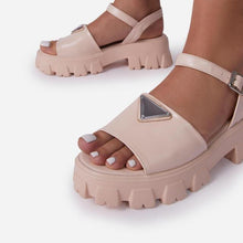 Load image into Gallery viewer, Platform Women's Sandals Summer Fashion Women Beach Classic Sandal Comfortable Beach Pool Platforms Sandals With Buckle Open Toe Ankle Strap Thick-Soled Casual Women's Shoes