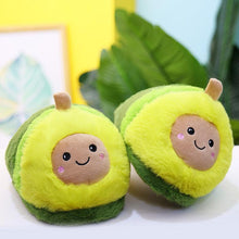 Load image into Gallery viewer, Plush Avocado Slippers Fruit Toys Cute Warm Winter Shoes Women Indoor Household Slippers With Fuzzy Plush Faux Fur Comfy Memory Foam Slip On House Shoes