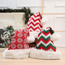 Load image into Gallery viewer, Plush Knitted Christmas Hat