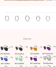Load image into Gallery viewer, Polarized Sunglasses for Small Face Women Men Juniors & Teens Driving Women Sunglasses Metal Glasses For Men Best Popular Mirror Classic Sunglasses For Men & Women