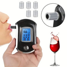 Load image into Gallery viewer, Police-Grade Breathalyzer with LCD Display - AT6000 Alcohol Tester