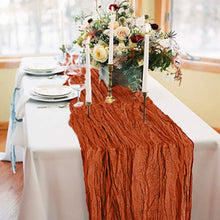 Load image into Gallery viewer, Polyester Crinkle Table Runner