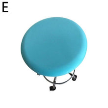 Load image into Gallery viewer, Polyester Fabric Round Chair Cover Waterproof Dining Seat Chair Covers Hotel Banquet Seat Covers Chair Protector Round Bar Stool Seat Covers Washable Stool Cushion Slipcover Elastic Bar Chair Covers