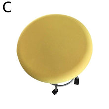 Load image into Gallery viewer, Polyester Fabric Round Chair Cover Waterproof Dining Seat Chair Covers Hotel Banquet Seat Covers Chair Protector Round Bar Stool Seat Covers Washable Stool Cushion Slipcover Elastic Bar Chair Covers