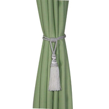 Load image into Gallery viewer, Polyester Tassel Curtain Tieback Handmade Hanging Tassels Fringe Curtains Holder Buckle Rope Decor Room Accessories European Style High-Grade Curtains Tieback Rope Tassel Holdbacks
