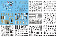 Load image into Gallery viewer, Pop Art Nail Stickers Sexy Girl Designs Comics Water Transfer Decals Manicure Lips Nail Art Decorations Slider Nail Art Stickers Decals Nail Art Supplies Valentines Day 3D Self-Adhesive Nail Decorations Accessories Women Girls Manicure Decorations