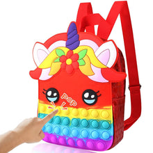 Load image into Gallery viewer, Pop Fidget Unicorn Backpack