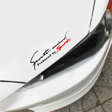 Load image into Gallery viewer, Popular 1PCS Black Red Racing Car Auto Reflective Car Front Cover Sticker Light Eyebrow Reflective Door Sticker Decal Personality Side Skirt Decals Sticker Creative Decals Vinyl Sticker Car Vinyl Graphic Decal letter personality cars Stickers 19cmx7cm