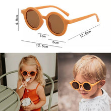 Load image into Gallery viewer, Popular Sunglasses For Children Boy/Girl New Elegant Leopard Double Color Cartoon Bear Shapes New Round Shape Sunglasses For Kids As Well As For Women And Men