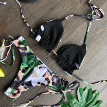 Load image into Gallery viewer, Popular Women's Beachwear Bikini Set Swimwear Push-Up Padded Swimsuit Floral Bikini Set Low Rise Ruffled Two Pieces Swimsuit Push Up Bathing Suit Swimwear