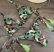 Load image into Gallery viewer, Popular Women's Beachwear Bikini Set Swimwear Push-Up Padded Swimsuit Floral Bikini Set Low Rise Ruffled Two Pieces Swimsuit Push Up Bathing Suit Swimwear