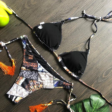 Load image into Gallery viewer, Popular Women's Beachwear Bikini Set Swimwear Push-Up Padded Swimsuit Floral Bikini Set Low Rise Ruffled Two Pieces Swimsuit Push Up Bathing Suit Swimwear