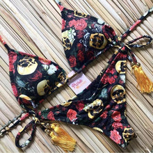 Load image into Gallery viewer, Popular Women's Beachwear Bikini Set Swimwear Push-Up Padded Swimsuit Floral Bikini Set Low Rise Ruffled Two Pieces Swimsuit Push Up Bathing Suit Swimwear