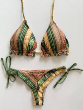 Load image into Gallery viewer, Popular Women's Beachwear Bikini Set Swimwear Push-Up Padded Swimsuit Floral Bikini Set Low Rise Ruffled Two Pieces Swimsuit Push Up Bathing Suit Swimwear