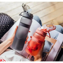 Load image into Gallery viewer, Portable 6 Colors Tritan Material Water Bottle With Straw Outdoor Sport Fitness Drinking Bottles Durable Plastic Bottle