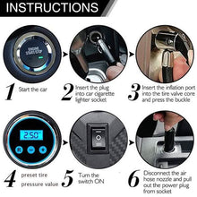 Load image into Gallery viewer, Portable Air Compressor Pump Tire Inflator