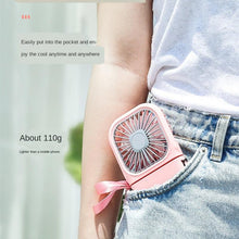 Load image into Gallery viewer, Portable Air Conditioner Hanging Neck Fan With 3000mAh Power Bank Mini Folding USB Handheld Desk Air Cooler Fan Personal Foldable USB Rechargeable Fan Operated for Home Office Outdoor Travel