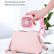 Load image into Gallery viewer, Portable Air Conditioner Hanging Neck Fan With 3000mAh Power Bank Mini Folding USB Handheld Desk Air Cooler Fan Personal Foldable USB Rechargeable Fan Operated for Home Office Outdoor Travel