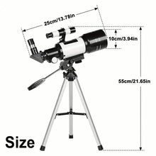 Load image into Gallery viewer, Portable Astronomical 150X Telescope 70mm Aperture Telescope Monocular With Tripod