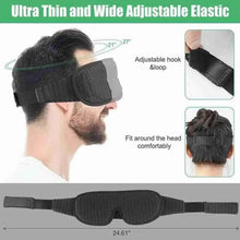 Load image into Gallery viewer, Portable Black Block Light Eye Soft Comfortable Eye Cover For Travel/Light Sleepers/Meditation Elastic Silk Sleep Eye Mask Adjustable Eye Patch