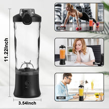 Load image into Gallery viewer, Portable Blender 600ml Electric Juicer Fruit Mixers 4000mah Usb Rechargeable Smoothie Mini Blender Personal Juicer Colorful Cup Personal Size Blender Mini Fruit Mixer Milkshake Smoothie Maker With Usb Rechargeable Juicer
