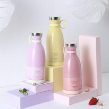 Load image into Gallery viewer, Portable Blender Juicer Bottle Mixer Electric Wireless Charge Mini Fruit Mixers Juicer Cup Blender Milkshake Juice Maker Machine Portable Mini Blender with Wireless Charging for Home, Office & Outdoor Juicer
