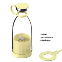 Load image into Gallery viewer, Portable Blender Juicer Bottle Mixer Electric Wireless Charge Mini Fruit Mixers Juicer Cup Blender Milkshake Juice Maker Machine Portable Mini Blender with Wireless Charging for Home, Office & Outdoor Juicer