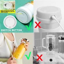 Load image into Gallery viewer, Portable Blender Juicer Bottle Mixer Electric Wireless Charge Mini Fruit Mixers Juicer Cup Blender Milkshake Juice Maker Machine Portable Mini Blender with Wireless Charging for Home, Office & Outdoor Juicer