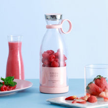 Load image into Gallery viewer, Portable Blender Juicer Bottle Mixer Electric Wireless Charge Mini Fruit Mixers Juicer Cup Blender Milkshake Juice Maker Machine Portable Mini Blender with Wireless Charging for Home, Office & Outdoor Juicer