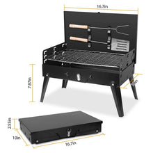 Load image into Gallery viewer, Portable Charcoal Grill Foldable BBQ Suitcase