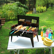 Load image into Gallery viewer, Portable Charcoal Grill Foldable BBQ Suitcase