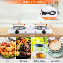 Load image into Gallery viewer, Portable Coil Heating Hot Plate Stove Countertop
