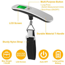 Load image into Gallery viewer, Portable Digital Luggage Scale