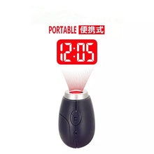 Load image into Gallery viewer, Portable Digital Projection Alarm Clock Key Chains Mini Projector LED Clock Portable Digital Projection Alarm Clock Key Chains Mini Projector LED Clock Carry Time Flashlight Clock Hanging Rope Carry Time Flashlight Clock Hanging Rope Table Decor