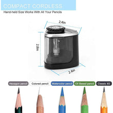 Load image into Gallery viewer, Portable Electric Pencil Sharpeners