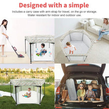 Load image into Gallery viewer, Portable Folding Playard for Babies, Toddler Indoor & Outdoor Play