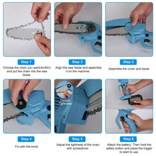 Load image into Gallery viewer, Portable Handheld Cordless Small Chain Saw Battery Powered