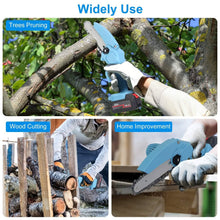 Load image into Gallery viewer, Portable Handheld Cordless Small Chain Saw Battery Powered