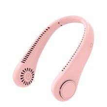 Load image into Gallery viewer, Portable Headphone Design Mini Neck Fan 3 Speeds Hands Free Bladeless Fan Neck Fan Portable Bladeless Fan 5000mAh Battery Rechargeable Personal Fan 3 Speed Adjustable Hands Free Wearable Fan for Travel