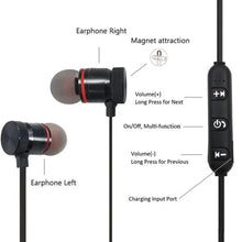Load image into Gallery viewer, Portable Magnetic Sport Bluetooth Wireless Stereo Earphones For Workout Gym Noise Cancelling Earphones